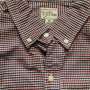 J. Crew Slim Oxford Shirt in Gingham (Men's Medium)